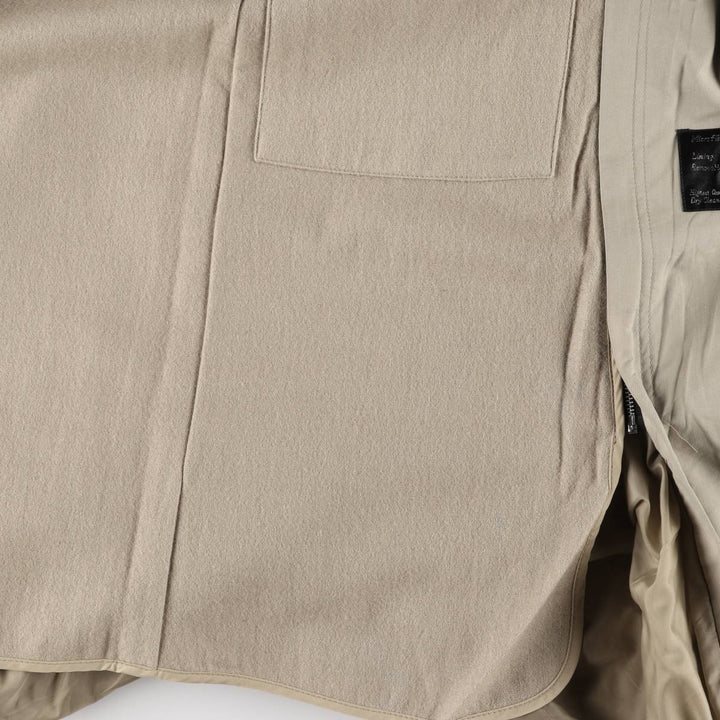 90'S Christian Dior LE CONNAISSEUR Balmacaan Coat, Men's Size Small, Vintage cotton Beige type Vintage Second Hand