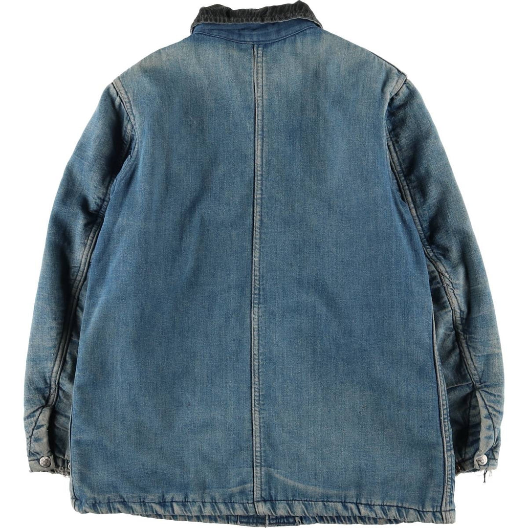 60'S DUBBLE WARE denim coveralls, men's size S, vintage unclear blue type Vintage Second Hand