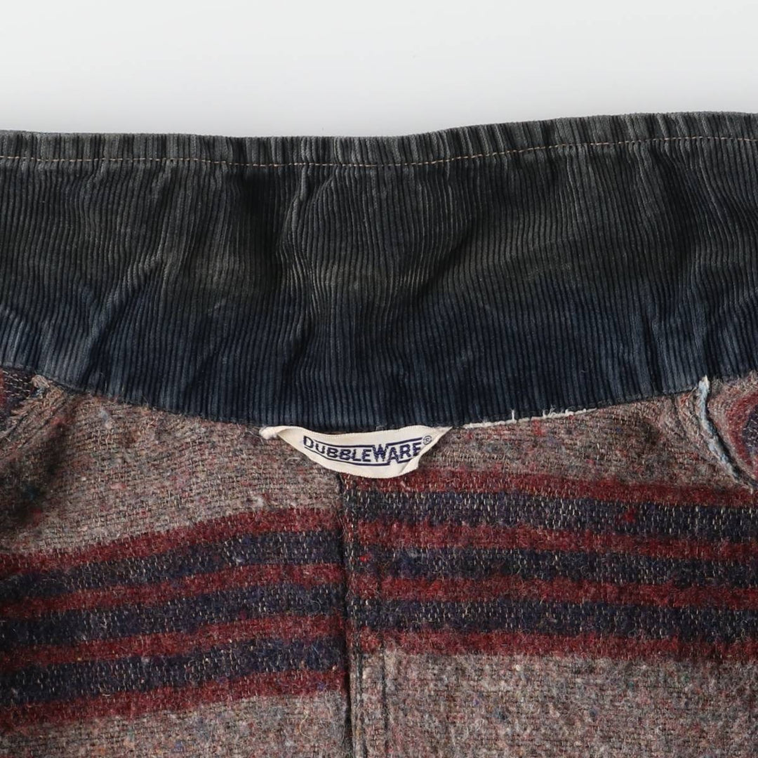 60'S DUBBLE WARE denim coveralls, men's size S, vintage unclear blue type Vintage Second Hand