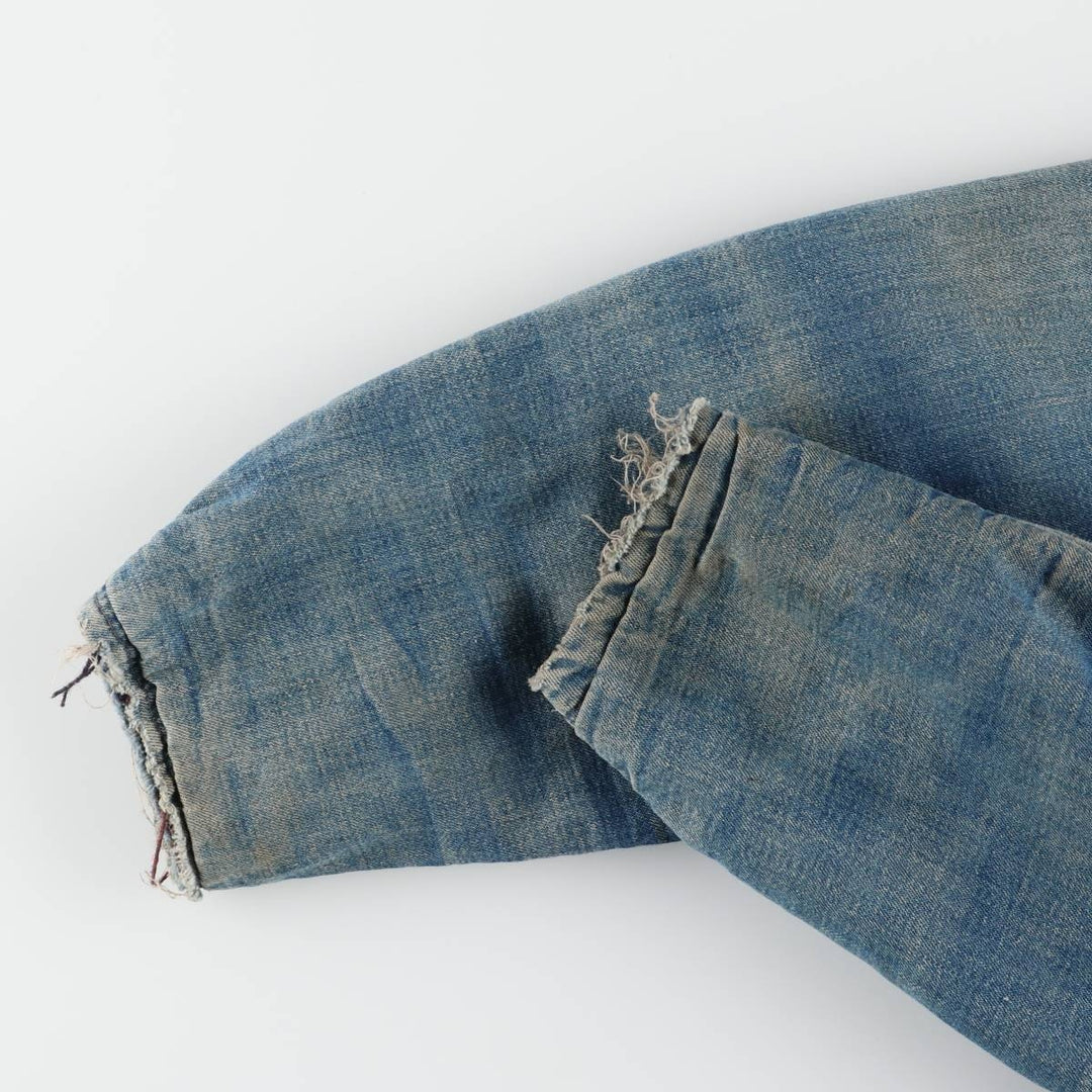 60'S DUBBLE WARE denim coveralls, men's size S, vintage unclear blue type Vintage Second Hand