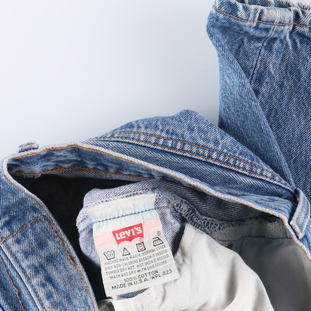 90'S Levi's 501-0115 Straight Denim Pants, Made in USA, Men's, W30, Vintage cotton blue type Vintage Second Hand