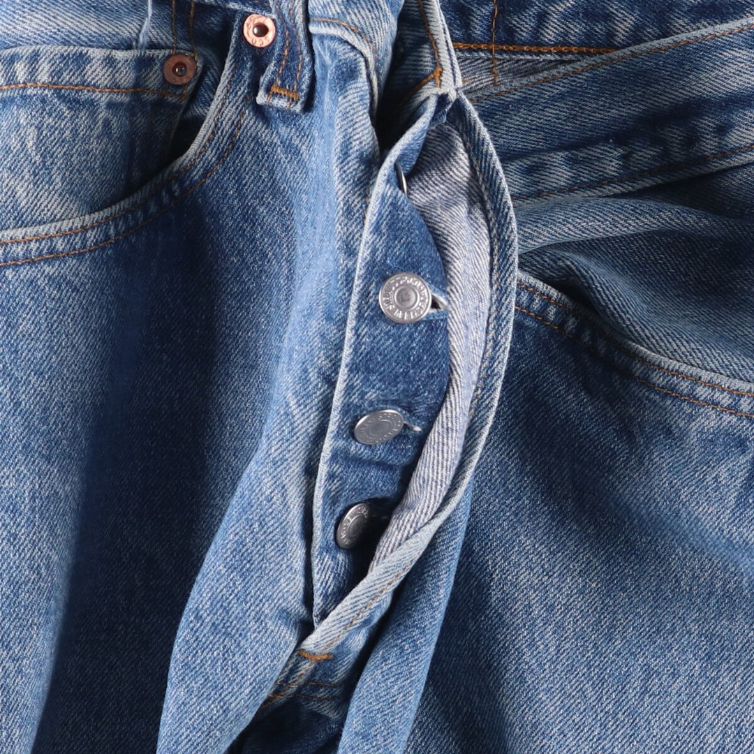 90'S Levi's 501-0115 Straight Denim Pants, Made in USA, Men's, W30, Vintage cotton blue type Vintage Second Hand
