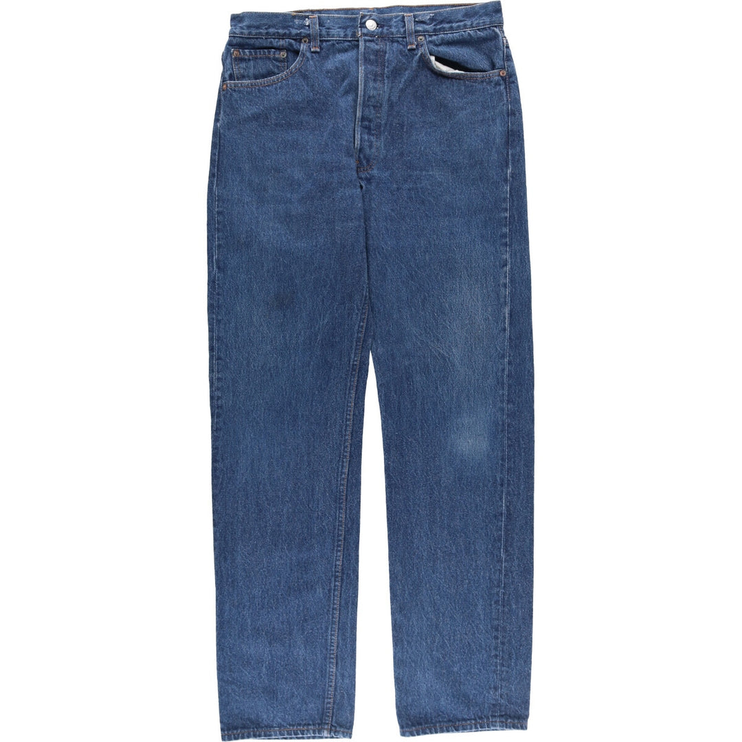 90'S Levi's 501-0115 Straight Denim Pants Made in USA Men's W33 Vintage cotton blue type Vintage Second Hand