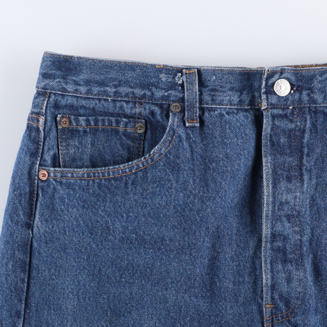 90'S Levi's 501-0115 Straight Denim Pants Made in USA Men's W33 Vintage cotton blue type Vintage Second Hand