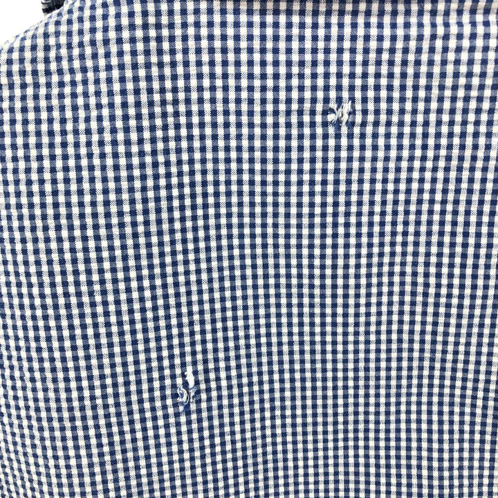 Ralph Lauren POLO GOLF Gingham Check Swing Top Sports Jacket Men's M unclear Blue type light blue Vintage Second Hand
