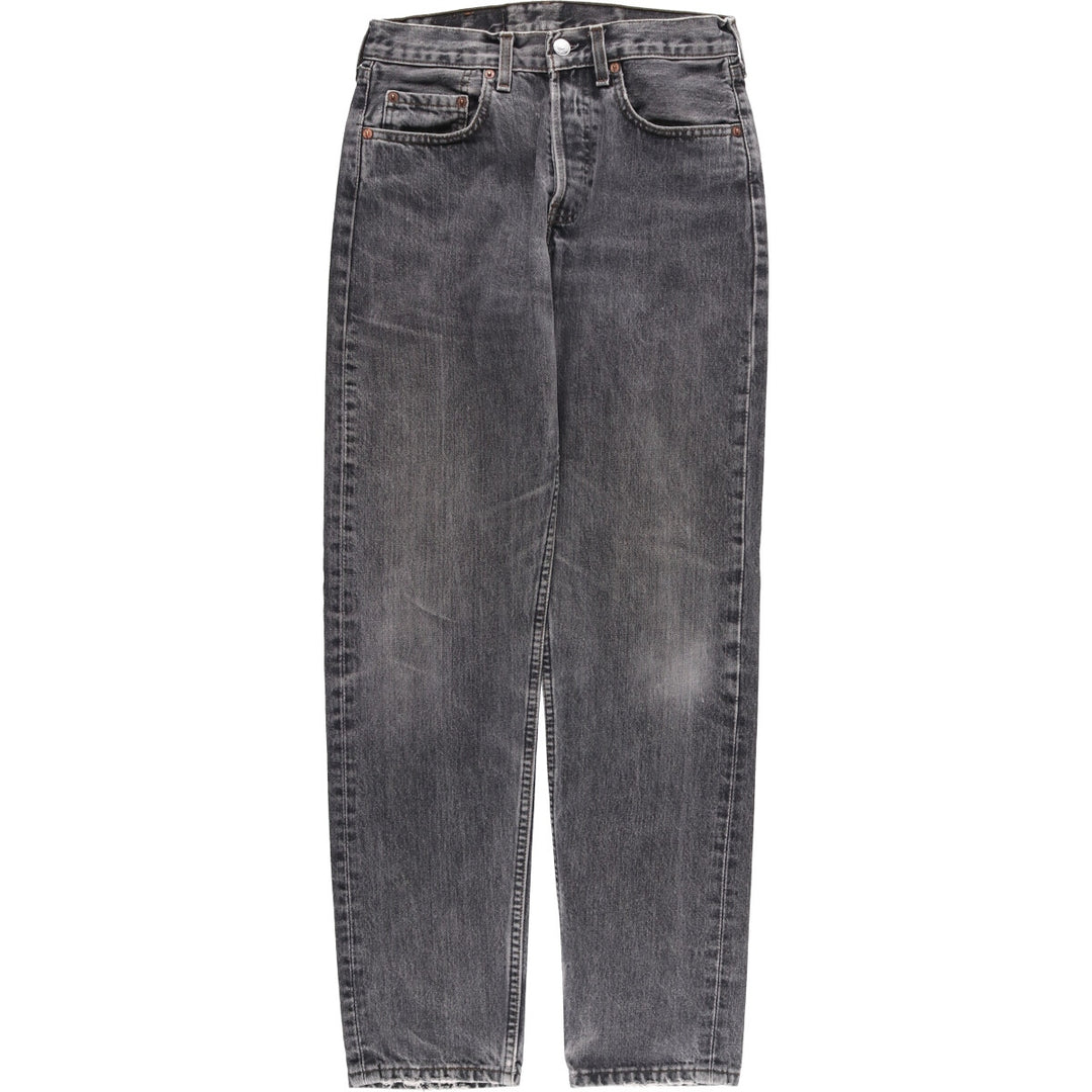 Vintage 80s-90'S Levi's 536-0856 Euro Model Black Denim Tapered Denim Pants, Men's Size W29 cotton black type Vintage Second Hand
