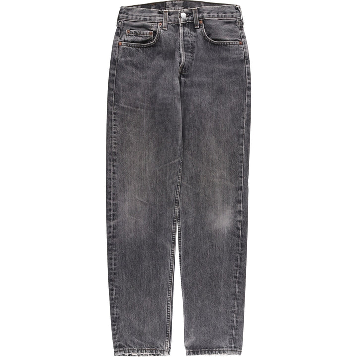 Vintage 80s-90'S Levi's 536-0856 Euro Model Black Denim Tapered Denim Pants, Men's Size W29 cotton black type Vintage Second Hand