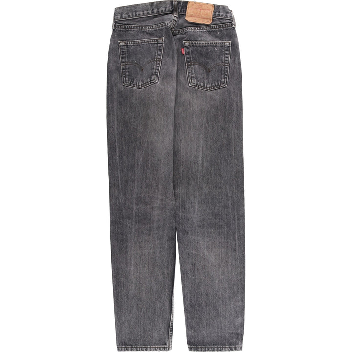 Vintage 80s-90'S Levi's 536-0856 Euro Model Black Denim Tapered Denim Pants, Men's Size W29 cotton black type Vintage Second Hand