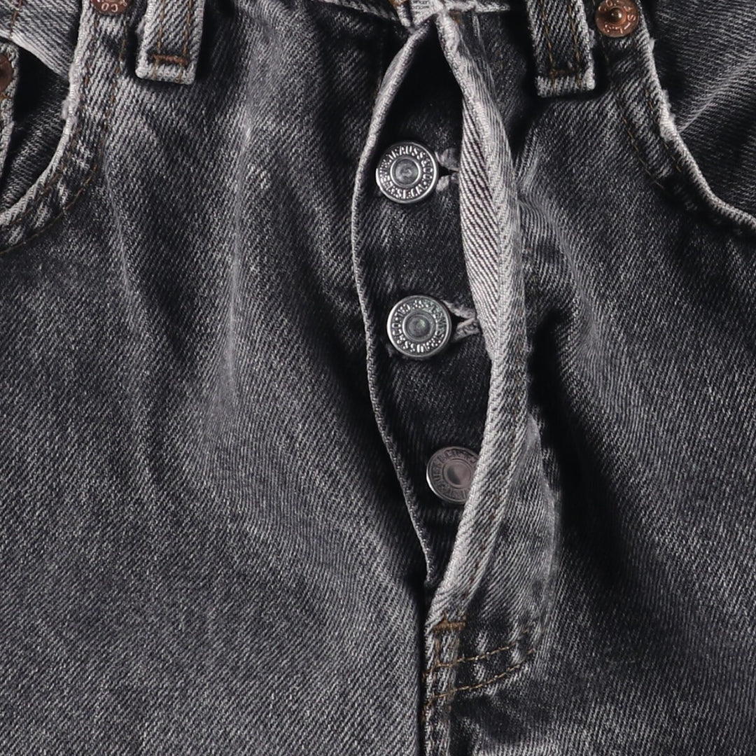 Vintage 80s-90'S Levi's 536-0856 Euro Model Black Denim Tapered Denim Pants, Men's Size W29 cotton black type Vintage Second Hand