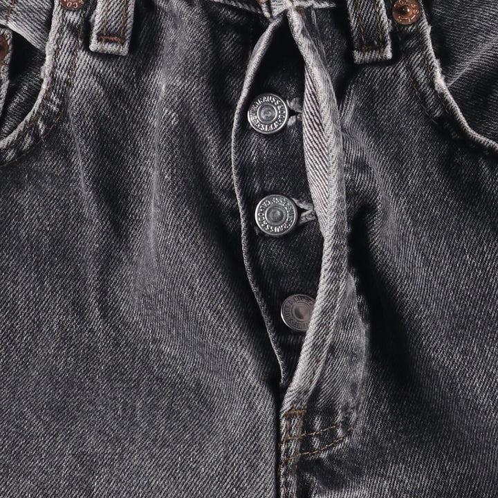 Vintage 80s-90'S Levi's 536-0856 Euro Model Black Denim Tapered Denim Pants, Men's Size W29 cotton black type Vintage Second Hand