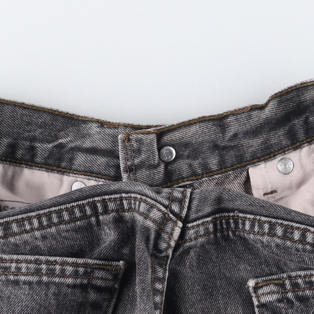 Vintage 80s-90'S Levi's 536-0856 Euro Model Black Denim Tapered Denim Pants, Men's Size W29 cotton black type Vintage Second Hand