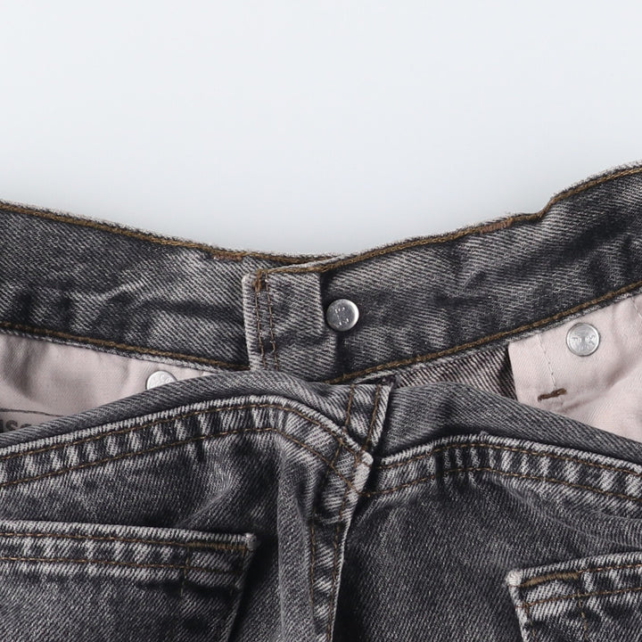 Vintage 80s-90'S Levi's 536-0856 Euro Model Black Denim Tapered Denim Pants, Men's Size W29 cotton black type Vintage Second Hand