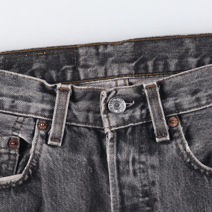 Vintage 80s-90'S Levi's 536-0856 Euro Model Black Denim Tapered Denim Pants, Men's Size W29 cotton black type Vintage Second Hand