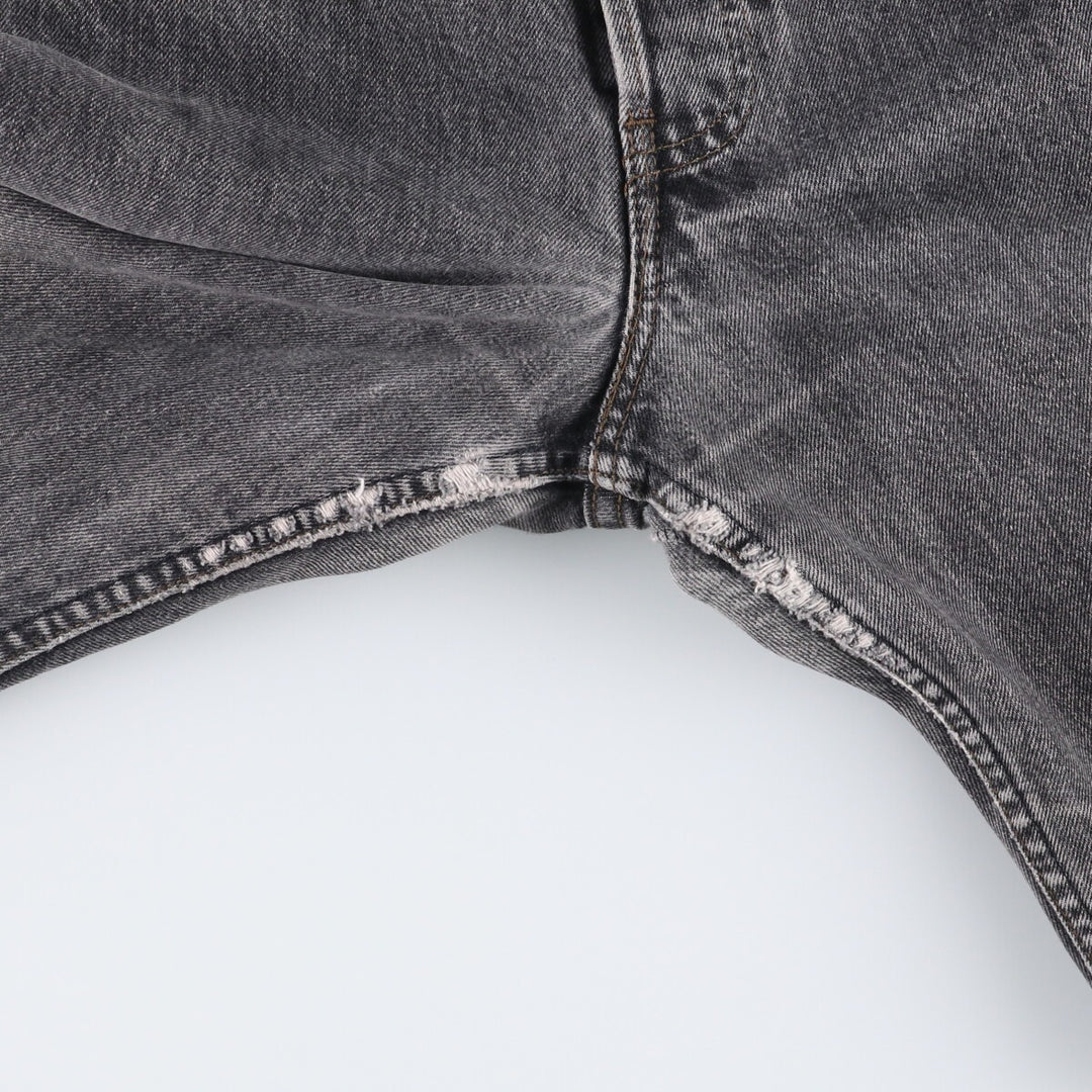 Vintage 80s-90'S Levi's 536-0856 Euro Model Black Denim Tapered Denim Pants, Men's Size W29 cotton black type Vintage Second Hand
