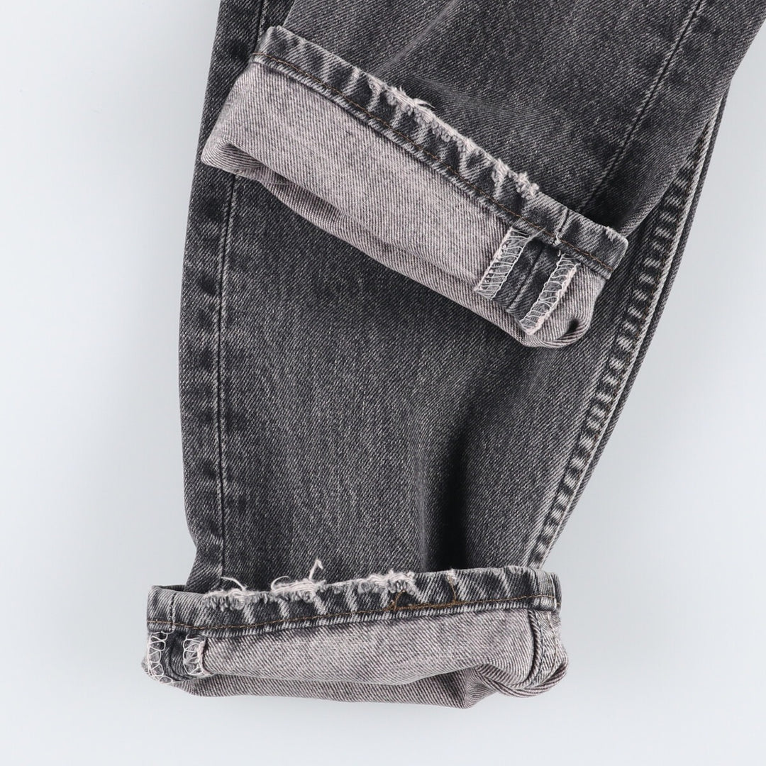 Vintage 80s-90'S Levi's 536-0856 Euro Model Black Denim Tapered Denim Pants, Men's Size W29 cotton black type Vintage Second Hand