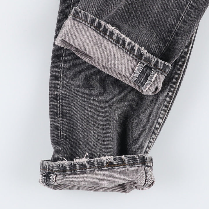 Vintage 80s-90'S Levi's 536-0856 Euro Model Black Denim Tapered Denim Pants, Men's Size W29 cotton black type Vintage Second Hand