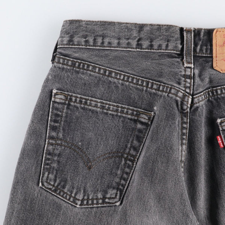 Vintage 80s-90'S Levi's 536-0856 Euro Model Black Denim Tapered Denim Pants, Men's Size W29 cotton black type Vintage Second Hand
