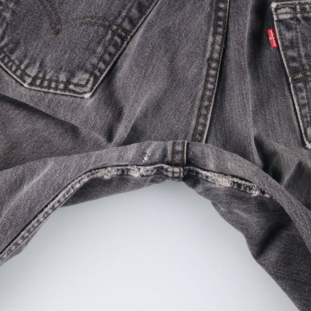 Vintage 80s-90'S Levi's 536-0856 Euro Model Black Denim Tapered Denim Pants, Men's Size W29 cotton black type Vintage Second Hand