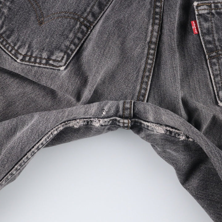 Vintage 80s-90'S Levi's 536-0856 Euro Model Black Denim Tapered Denim Pants, Men's Size W29 cotton black type Vintage Second Hand