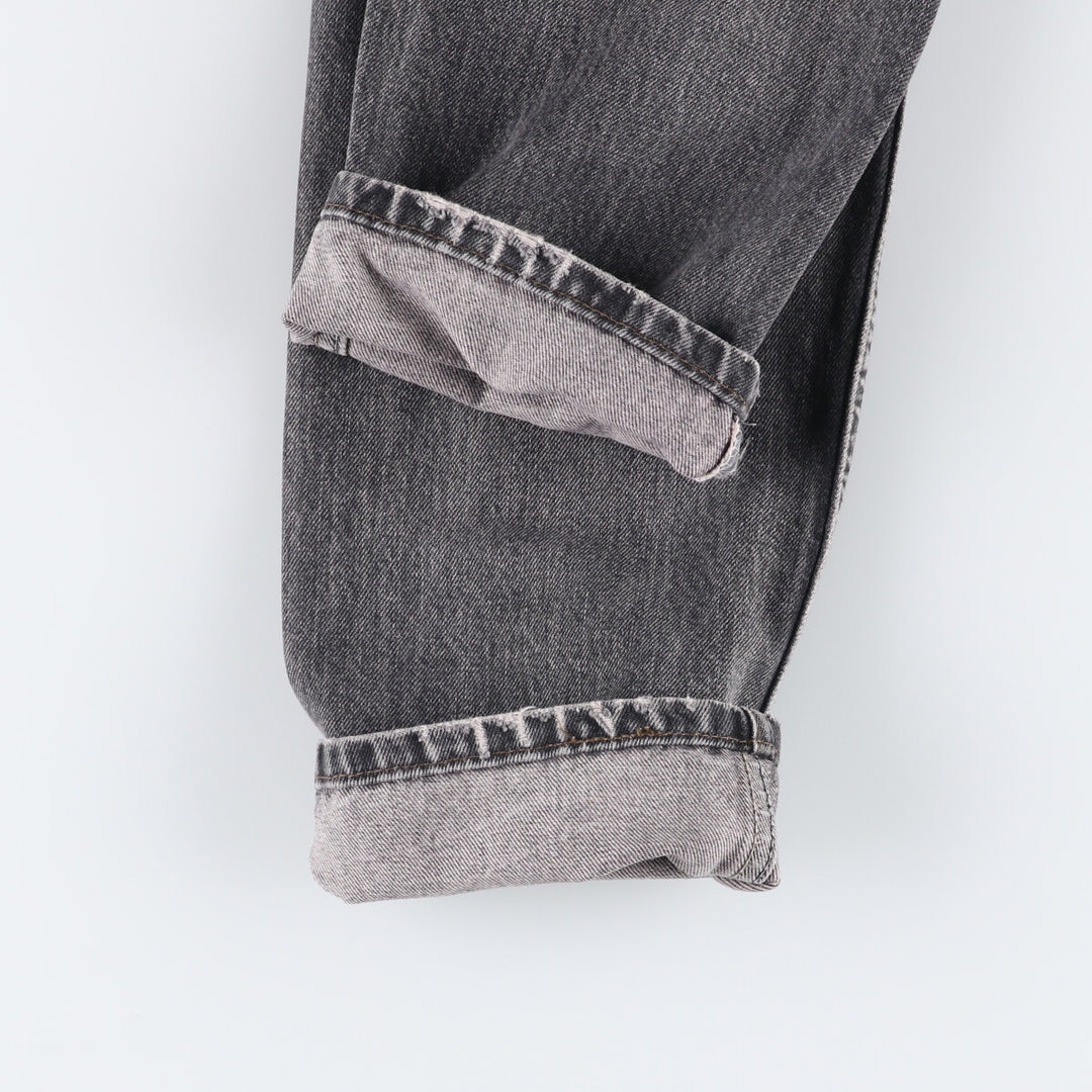 Vintage 80s-90'S Levi's 536-0856 Euro Model Black Denim Tapered Denim Pants, Men's Size W29 cotton black type Vintage Second Hand