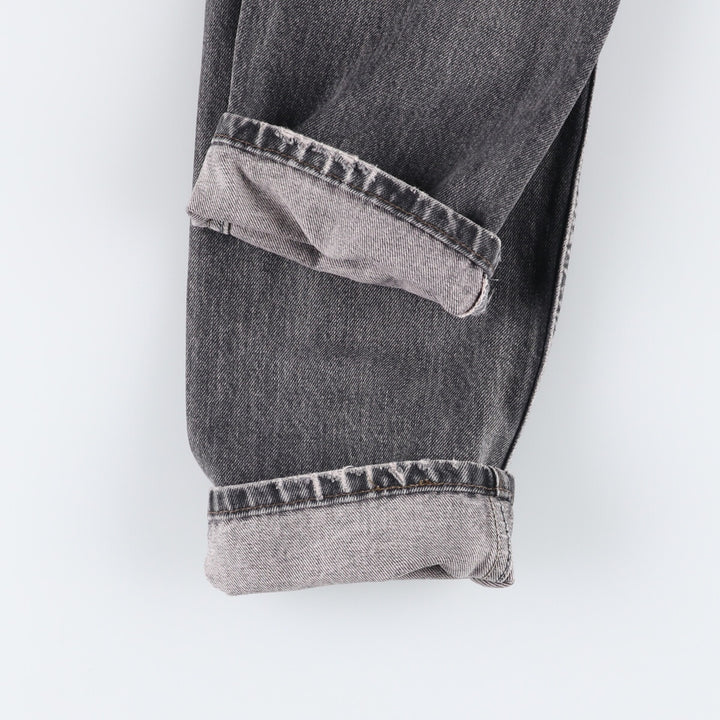 Vintage 80s-90'S Levi's 536-0856 Euro Model Black Denim Tapered Denim Pants, Men's Size W29 cotton black type Vintage Second Hand