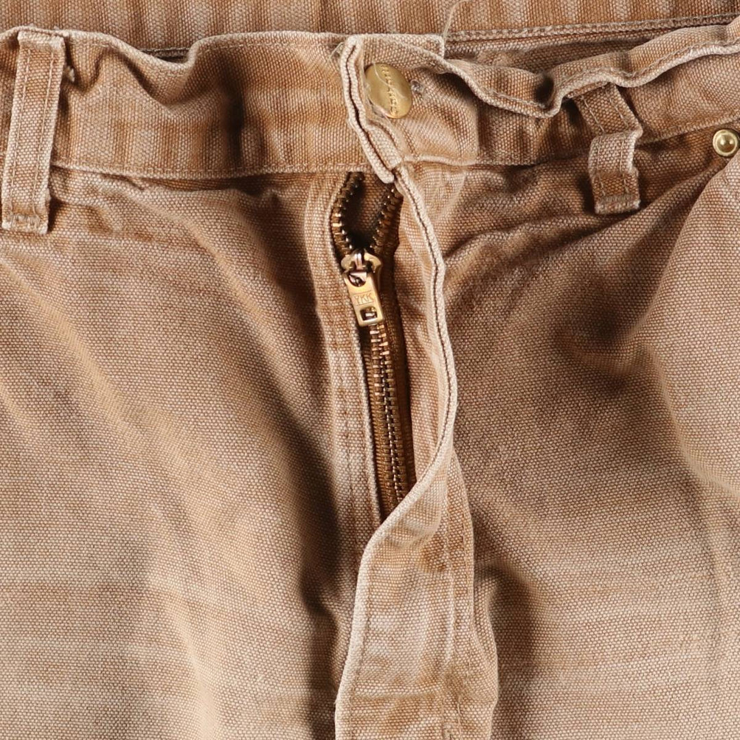 00'S Carhartt Dungaree Fit Double Knee Duck Painter Pants Men's W32 equivalent cotton beige type brown Vintage Second Hand