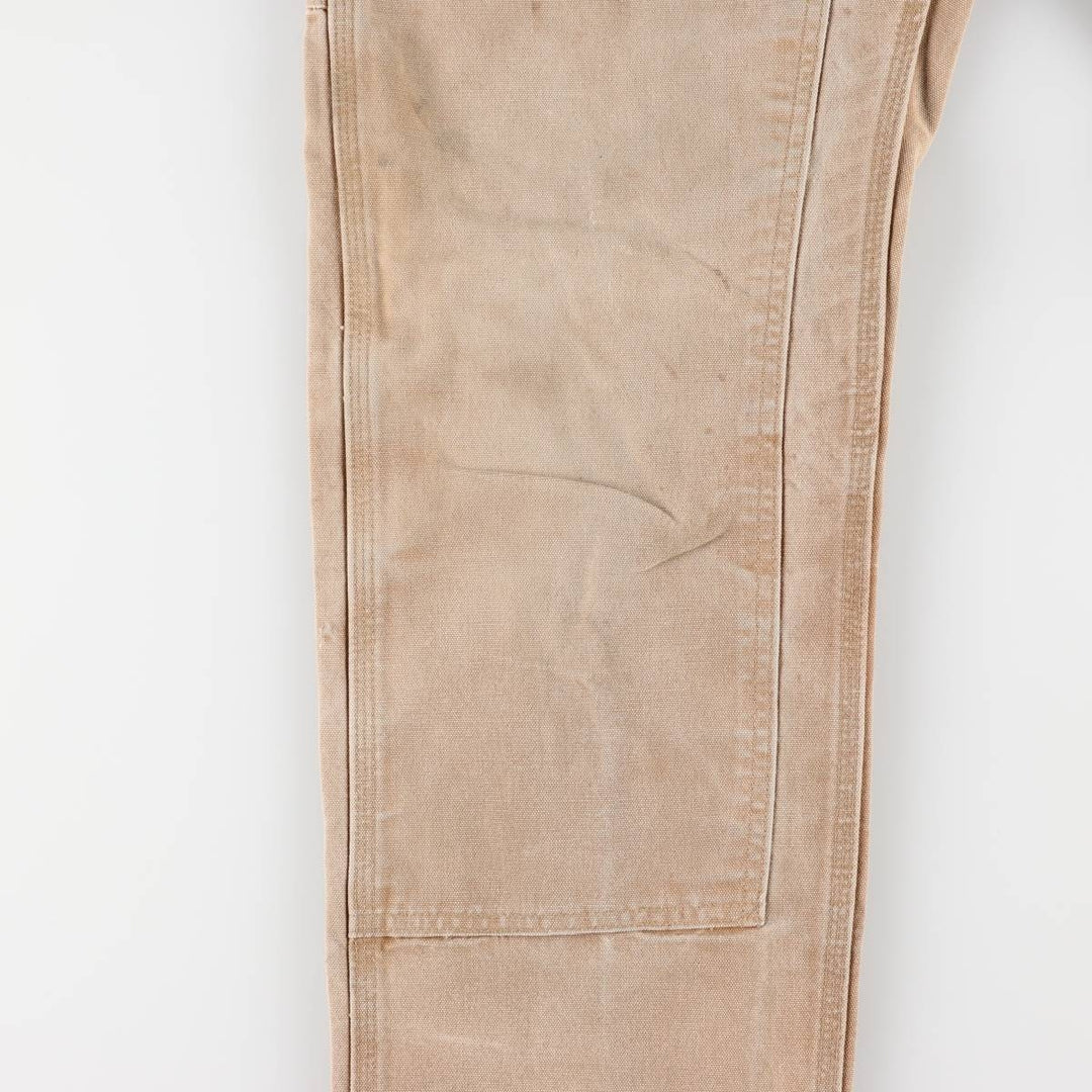 00'S Carhartt Dungaree Fit Double Knee Duck Painter Pants Men's W32 equivalent cotton beige type brown Vintage Second Hand