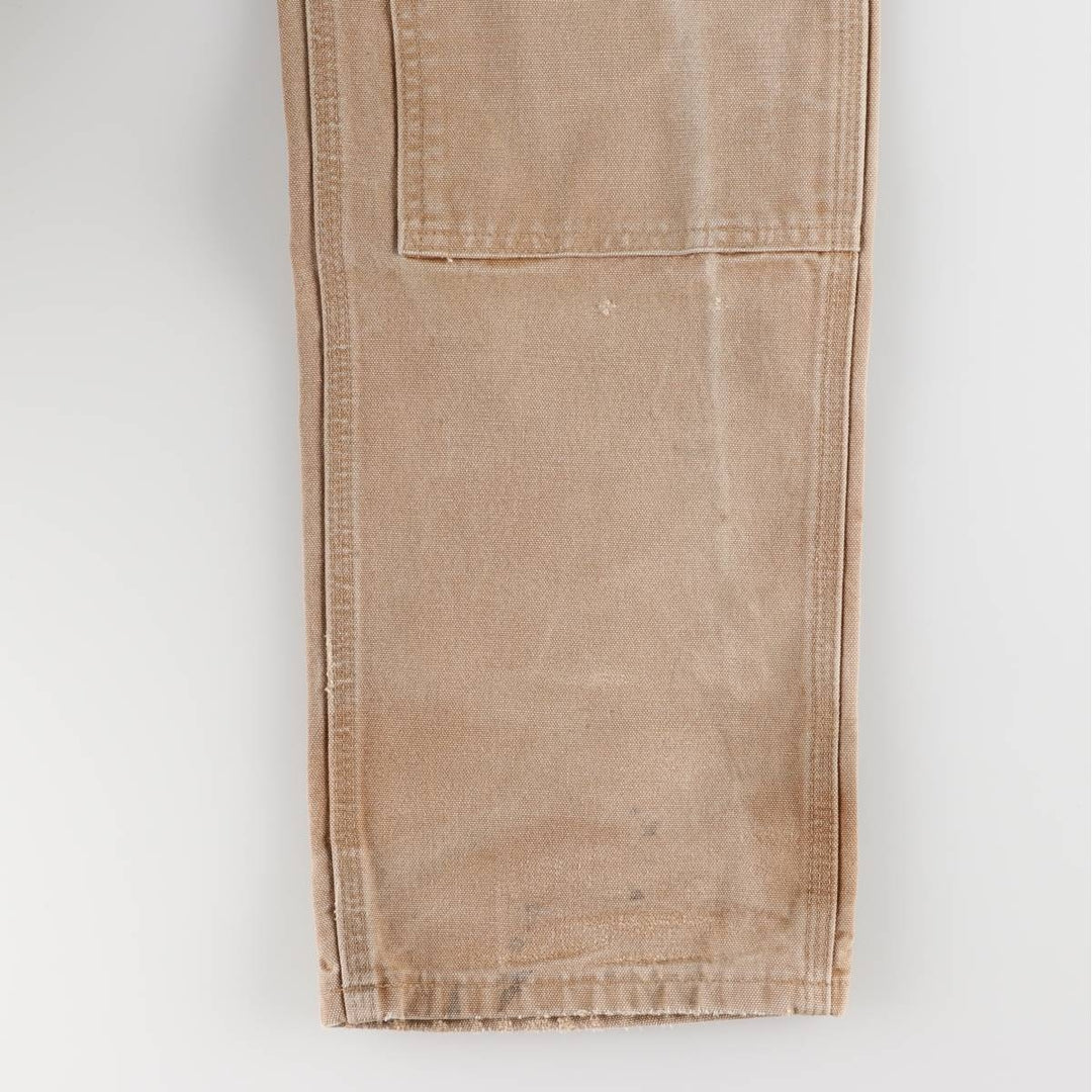 00'S Carhartt Dungaree Fit Double Knee Duck Painter Pants Men's W32 equivalent cotton beige type brown Vintage Second Hand
