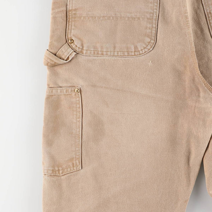 00'S Carhartt Dungaree Fit Double Knee Duck Painter Pants Men's W32 equivalent cotton beige type brown Vintage Second Hand