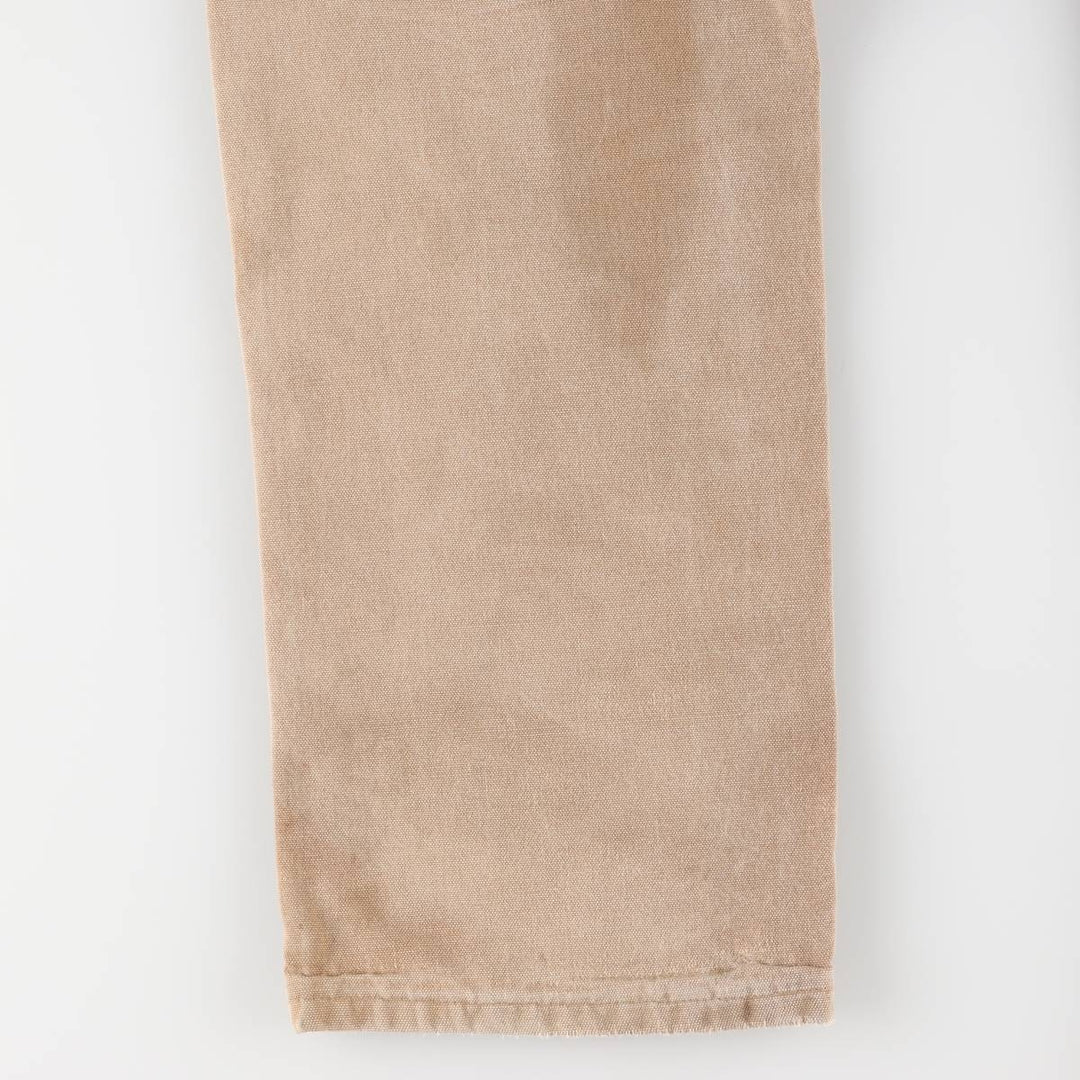 00'S Carhartt Dungaree Fit Double Knee Duck Painter Pants Men's W32 equivalent cotton beige type brown Vintage Second Hand
