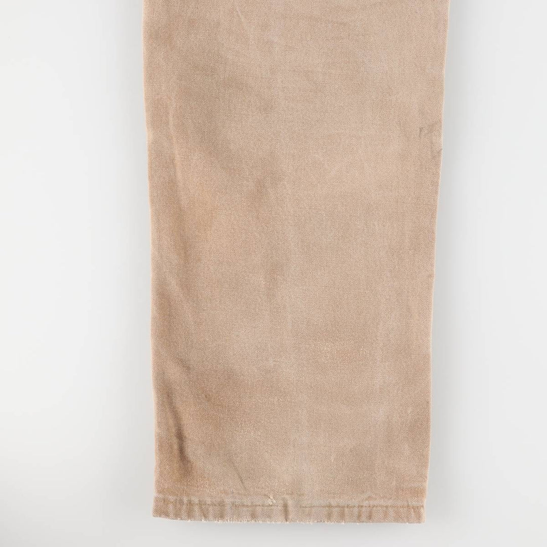 00'S Carhartt Dungaree Fit Double Knee Duck Painter Pants Men's W32 equivalent cotton beige type brown Vintage Second Hand