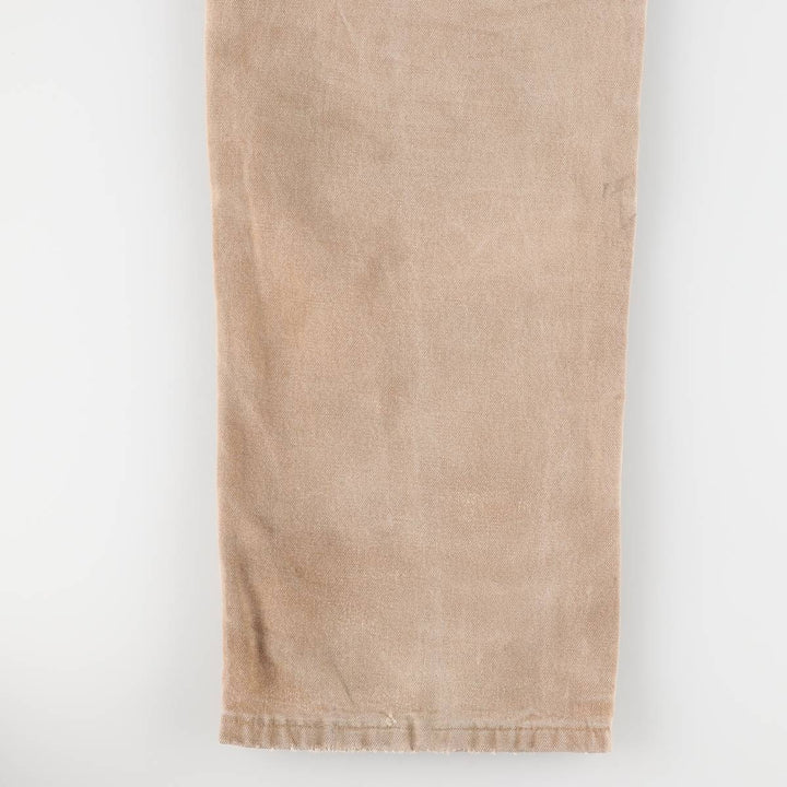 00'S Carhartt Dungaree Fit Double Knee Duck Painter Pants Men's W32 equivalent cotton beige type brown Vintage Second Hand