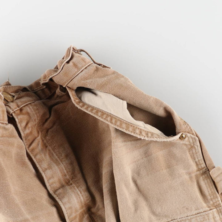00'S Carhartt Dungaree Fit Double Knee Duck Painter Pants Men's W32 equivalent cotton beige type brown Vintage Second Hand