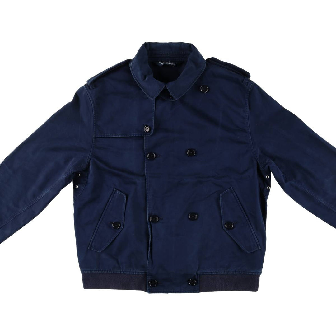 90'S Polo by Ralph Lauren trench jacket, cotton blouson, men's XL size, vintage cotton navy blue type Vintage Second Hand