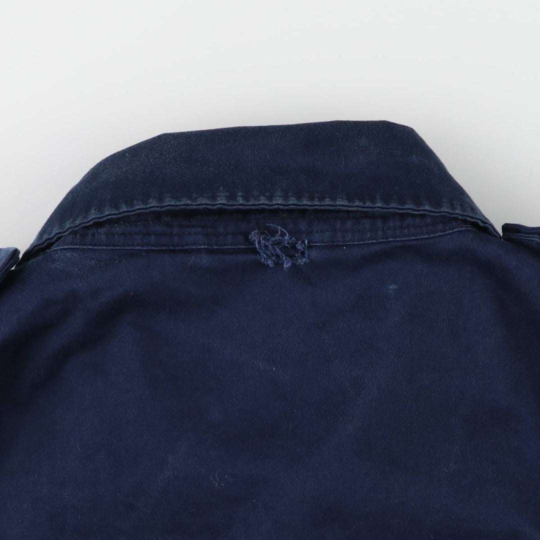 90'S Polo by Ralph Lauren trench jacket, cotton blouson, men's XL size, vintage cotton navy blue type Vintage Second Hand