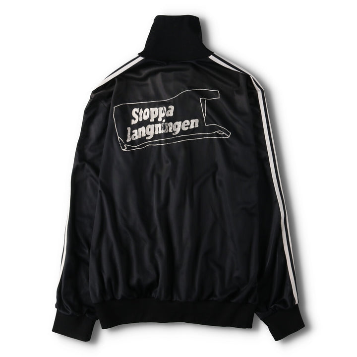 70'S Adidas VENTEX Jersey Track Jacket Made in France Men's L Size Vintage polyamide black type Vintage Second Hand