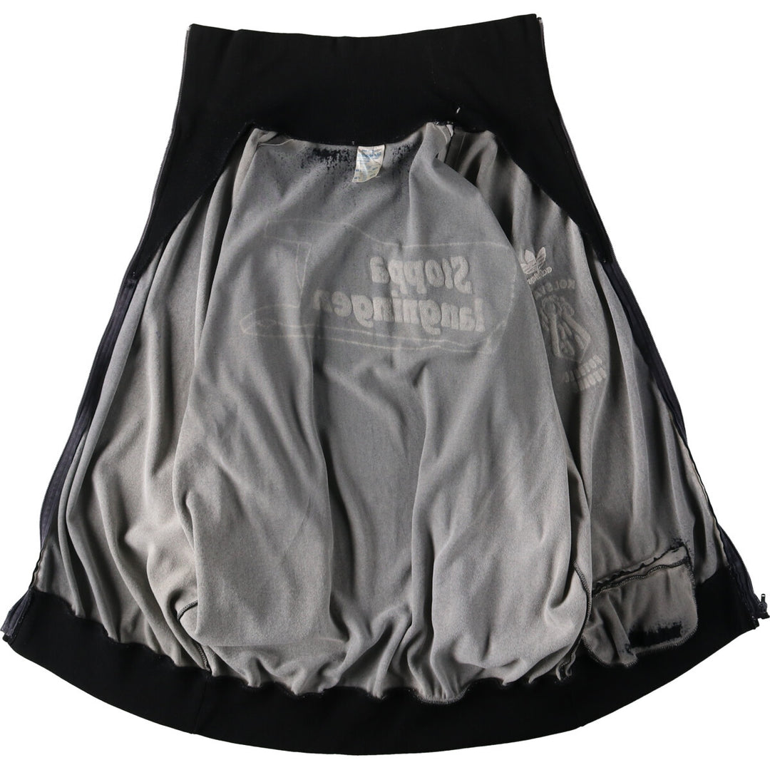 70'S Adidas VENTEX Jersey Track Jacket Made in France Men's L Size Vintage polyamide black type Vintage Second Hand