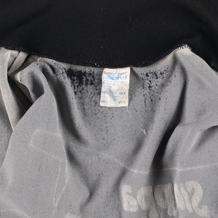 70'S Adidas VENTEX Jersey Track Jacket Made in France Men's L Size Vintage polyamide black type Vintage Second Hand