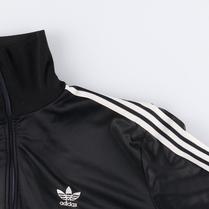 70'S Adidas VENTEX Jersey Track Jacket Made in France Men's L Size Vintage polyamide black type Vintage Second Hand