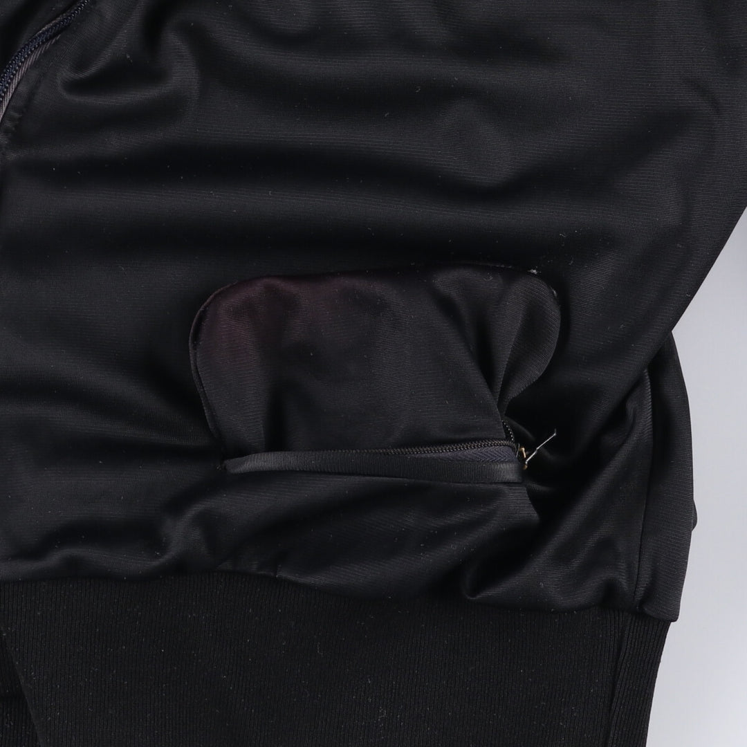 70'S Adidas VENTEX Jersey Track Jacket Made in France Men's L Size Vintage polyamide black type Vintage Second Hand