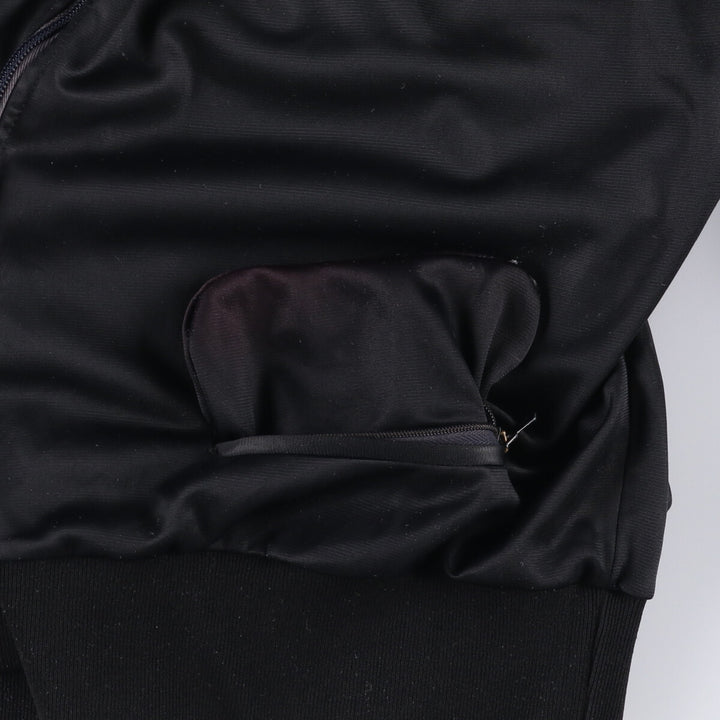 70'S Adidas VENTEX Jersey Track Jacket Made in France Men's L Size Vintage polyamide black type Vintage Second Hand