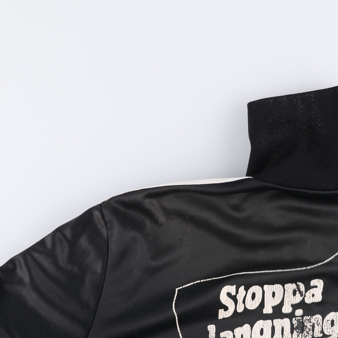 70'S Adidas VENTEX Jersey Track Jacket Made in France Men's L Size Vintage polyamide black type Vintage Second Hand