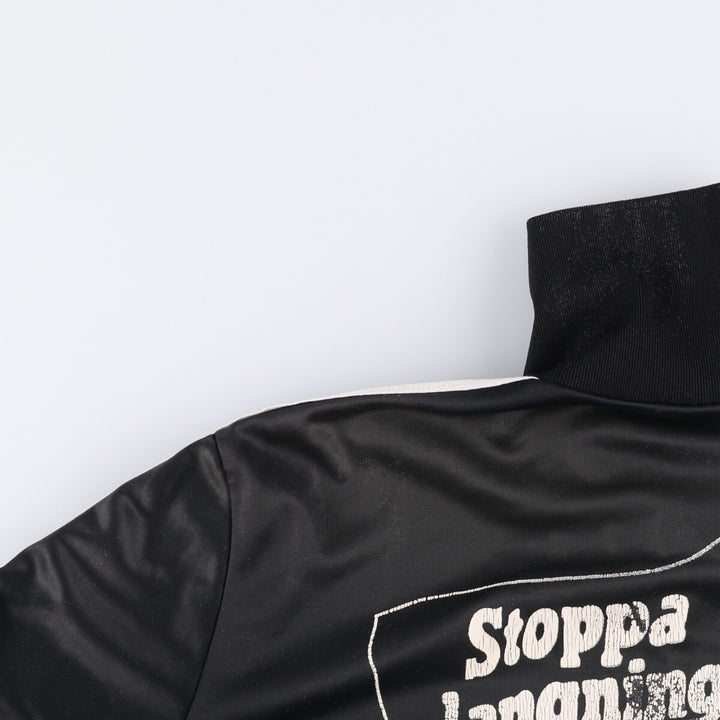 70'S Adidas VENTEX Jersey Track Jacket Made in France Men's L Size Vintage polyamide black type Vintage Second Hand