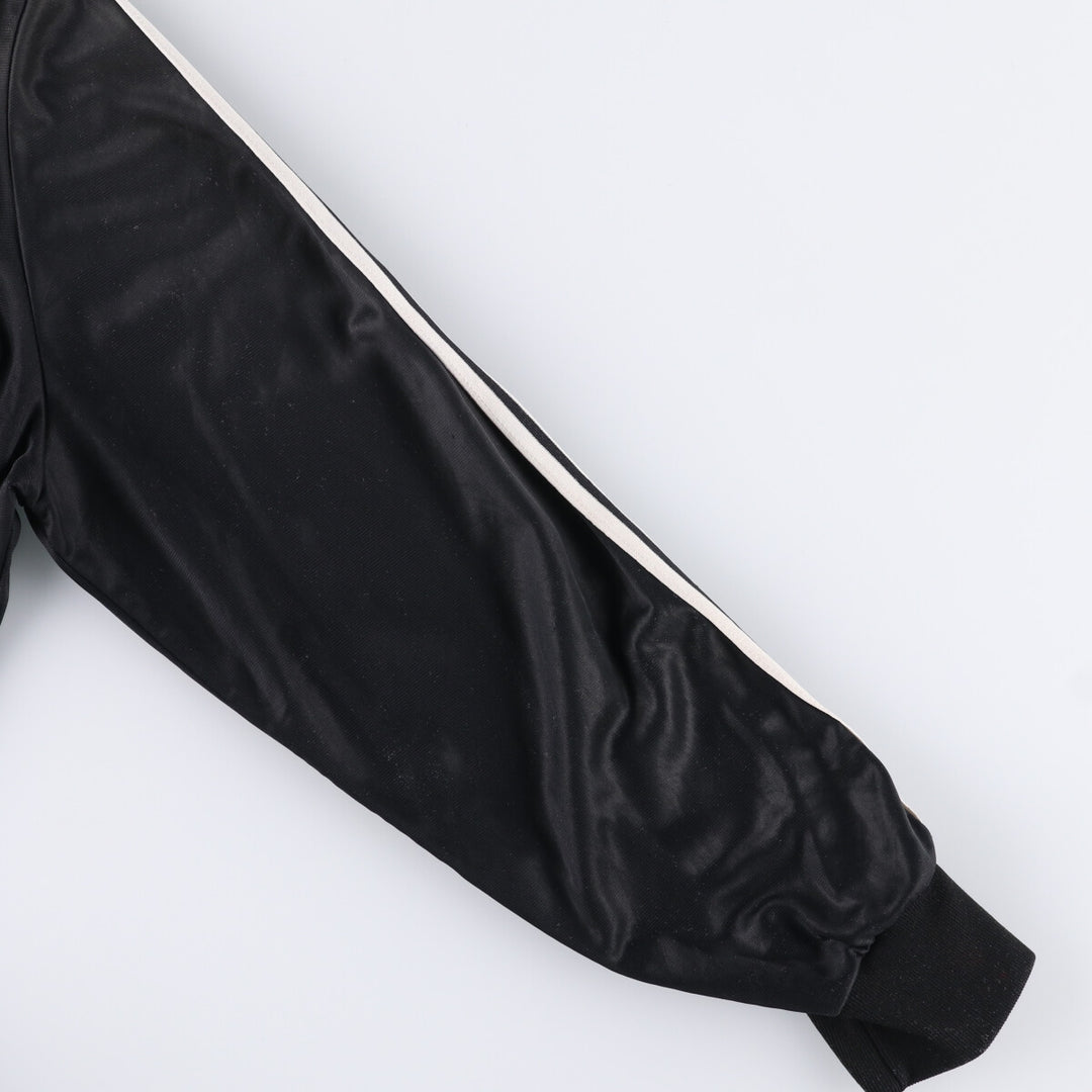 70'S Adidas VENTEX Jersey Track Jacket Made in France Men's L Size Vintage polyamide black type Vintage Second Hand