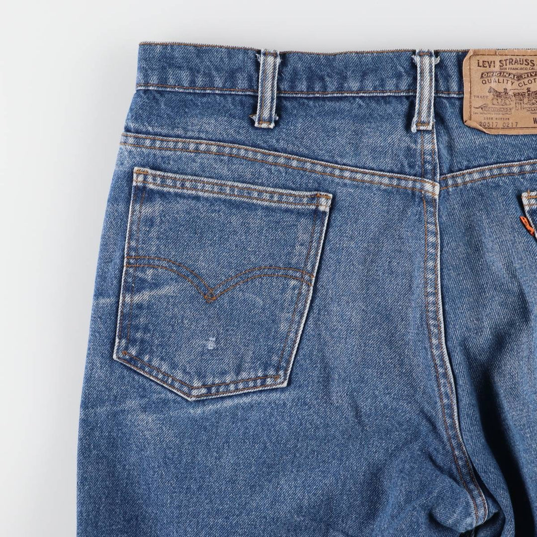 90'S Levi's 20517-0217 Orange Tab Bootcut Denim Pants Made in USA Men's W34 Vintage cotton blue type Vintage Second Hand