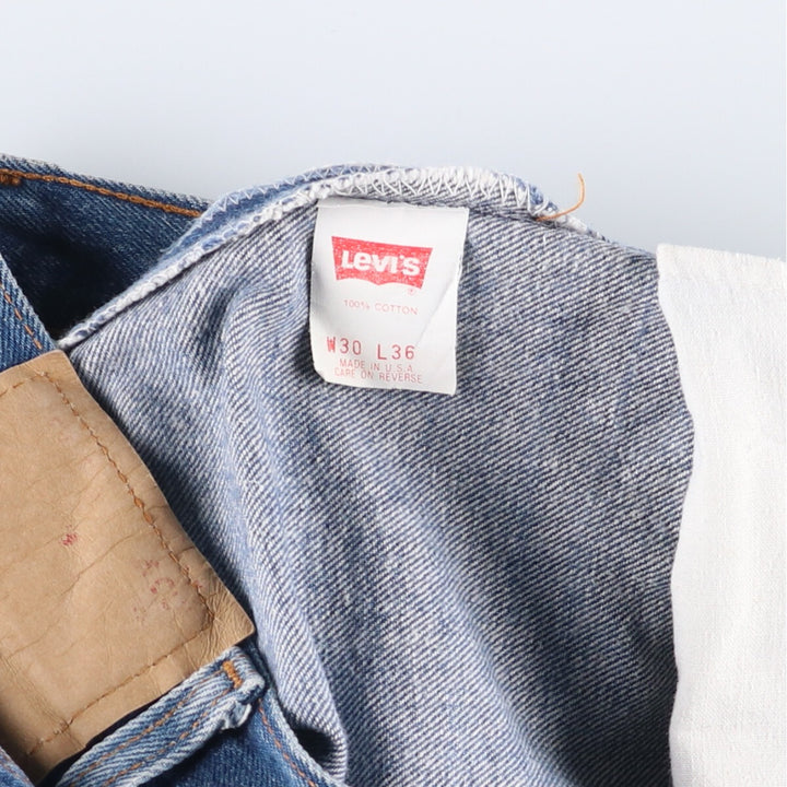 90s~00'S Levi's 501-5900 Straight Denim Pants Made in USA Men's W29 Vintage cotton blue type Vintage Second Hand