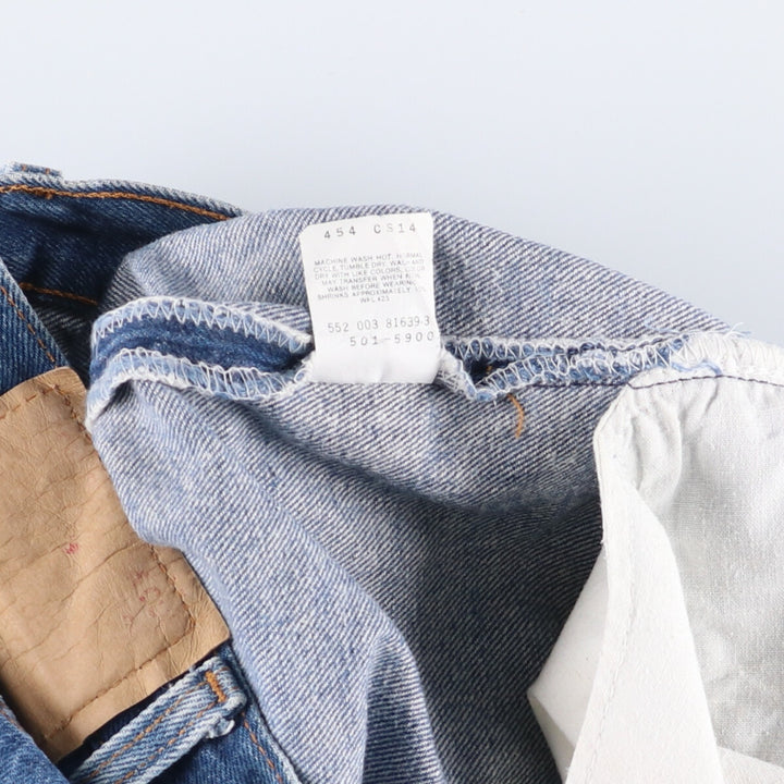 90s~00'S Levi's 501-5900 Straight Denim Pants Made in USA Men's W29 Vintage cotton blue type Vintage Second Hand