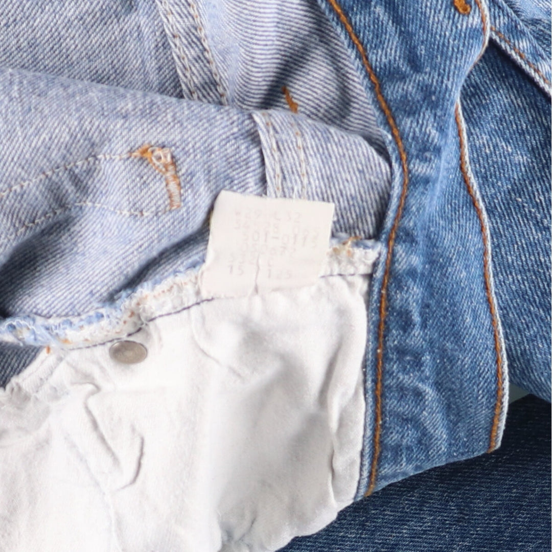 Levi's 501-0115 Straight Denim Pants Women's Size L (w28) Vintage unclear blue type Vintage Second Hand