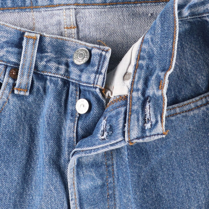 Levi's 501-0115 Straight Denim Pants Women's Size L (w28) Vintage unclear blue type Vintage Second Hand