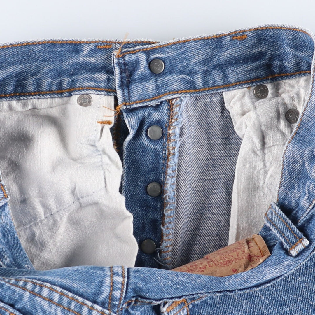 Levi's 501-0115 Straight Denim Pants Women's Size L (w28) Vintage unclear blue type Vintage Second Hand